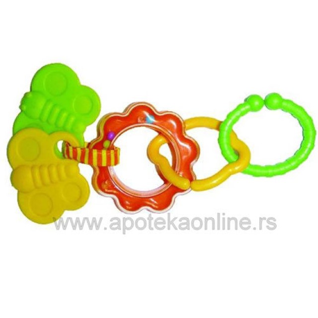 BIBA TOYS ZVEČKA-GLODALICA LEPTIRIĆI - Online Apoteka BIBA TOYS ZVEČKA-GLODALICA LEPTIRIĆI